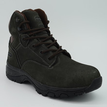 Genuine Leather Men Outdoor Working Shoes with Steel Toe