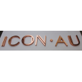 New! ! ! Non-Illuminated Red Cooper Plated Stainless Steel Metal Letter Sign for Advertising