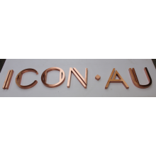 New! ! ! Non-Illuminated Red Cooper Plated Stainless Steel Metal Letter Sign for Advertising