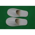 3 Star White Hotel Embroidery Logo Close Toe Slipper