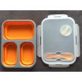 Silicone  collapsible lunch box food containers