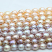 10-11mm De qualidade superior Multi Color Baroque Biwa Pearl Pearl (E190038)