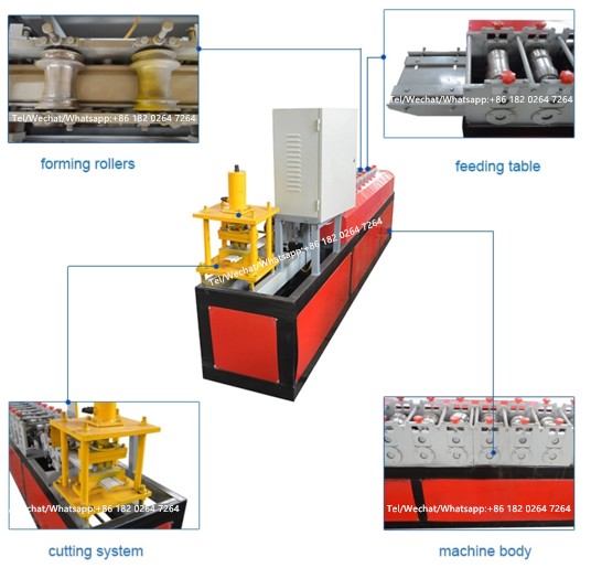 Twin Lath Roller Shutter Slat Roll Forming Machinery