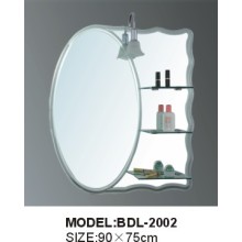 Espejo de baño de cristal espesor de 5 mm espejo (BDL-2002)