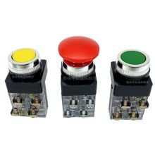 Circular machine panel pushbutton switch