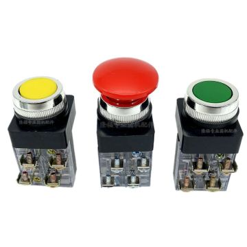 Circular machine panel pushbutton switch