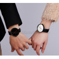 Simple But Elegant Style Stainless Steel Lovers Watch in Black & White