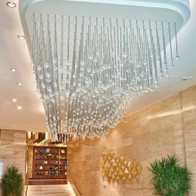 Home hotel crystal ball chandelier pendant light