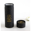 Coffret cadeau tube en papier vin noir rond