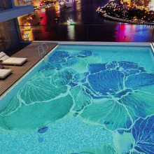 Exterior Decorative Swimming Pool Pattern Art Mosaics