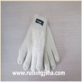 plain color knitted wool gloves with isolating lining