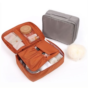 Oem Blank Waterproof Nylon Cosmetic Makeup Toilerty Bag