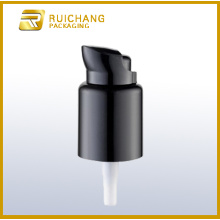 Plastic cosmetic lotion pump with small overcap