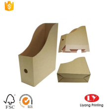 Brown Self-Folded Corrugated File Holder