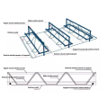 günstiger Preis vorgefertigte Baumaterial Stahlstahlstahl Dreiecksgitterträger Dachsystem Plattendeck Malaysia