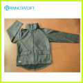 RVC-172 calidad impermeable 100% PU chaqueta de lluvia