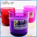 Glass Jar Colorful  Religious Candle