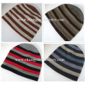 Chapeau d'hiver chaud design hommes tricot rayé