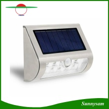 Stainless Steel Shell Solar Power PIR Motion Sensor 9 LED Wall Light Wireless Ultra Bright Spotlight Garden Lamp