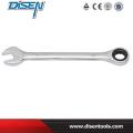 Chrome Plated 72 Tooth Double Ring Ratchet Wrench