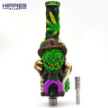 Glass Smoking Bongs with Polymer clay figure