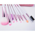 8PCS Pink Color Synthetic Hair Makeup Brushes Set