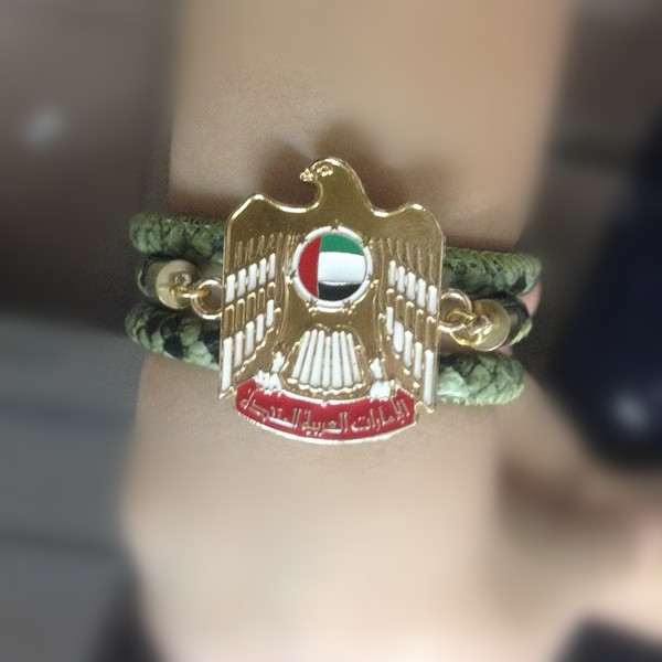 UAE Badge Stingray Leather National Day Gift Bracelet