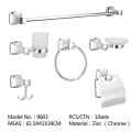 Zinc Chrome Bathroom Accessories Set Bath Accessories