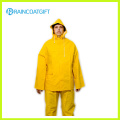 2PCS PVC amarelo poliéster Rainsuit