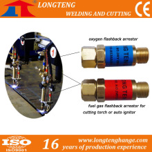 Oxygen and Fuel Gas Flashback Arrestor for Gas Cutting Torch