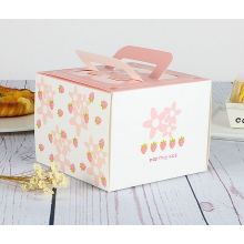 Günstige Brown Kraft Papier Kuchen Box mit Griff