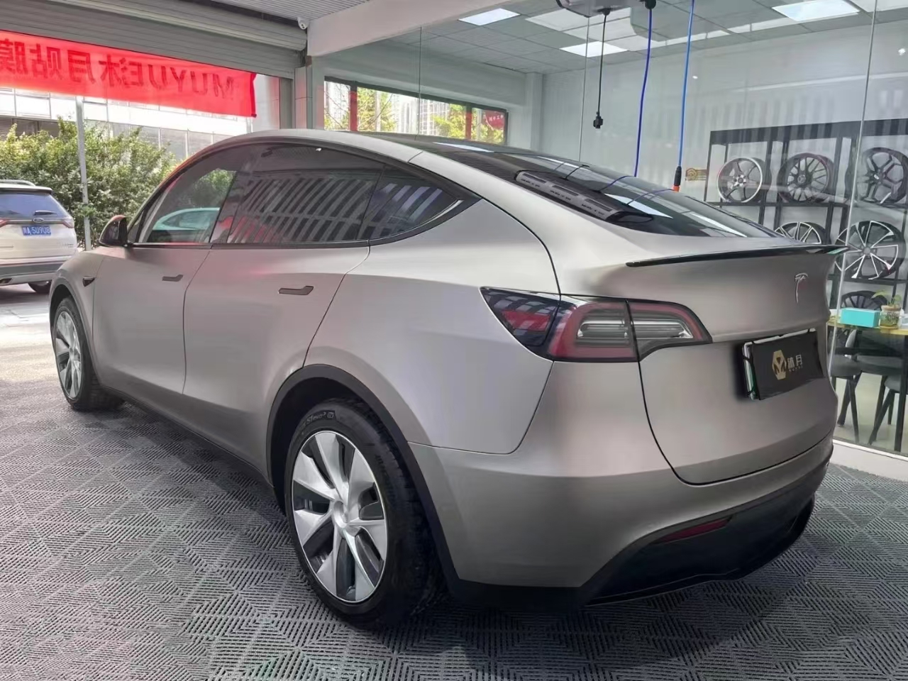 PET satin metallic Grey c PET satin metallic Grey c