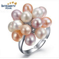 Moda Uva 3-4mm AAA Drop Adjustable Freshwater Pearl Ring