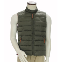 Men′s Fashion Cold Weather Winter Sleeveless Puffy Vest High Neck Hooded Vest