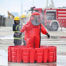 Réservoir de barrière d&#39;inondation temporaire pour la lutte contre l&#39;incendie