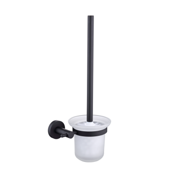 Matte Black Wall Mount Toilet Brush Holder