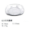 Round Dishes Clear Glass Plate Tableware Kb-Hn0391