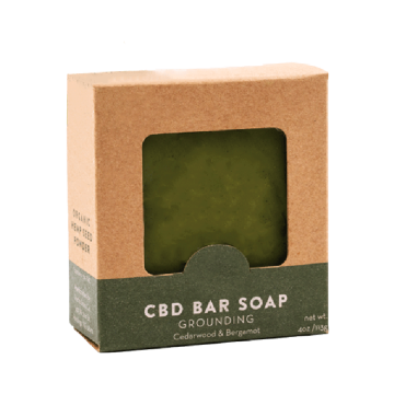 Custom Organic Hemp Soap Boxes CBD Soap Box