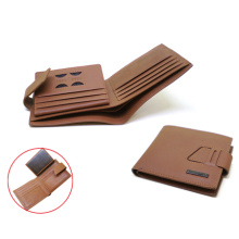 Mold make brand men wallet brown color