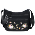 Small Nylon Shoulder Bag Embroidery Women Bag