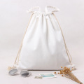 Custom drawstring pocket pure color leisure bag