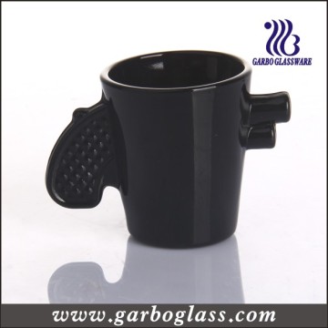 Solid Color Black Glass Mug (GB2604008B)