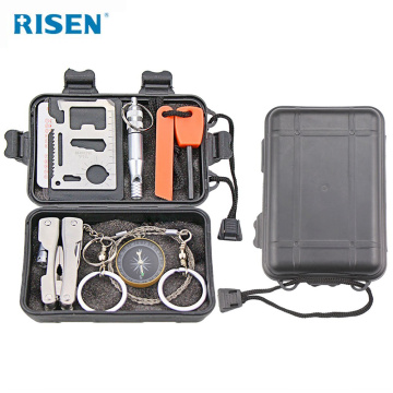 Risen professional earthquake disaster survival kit,outdoor survival gear tool