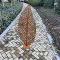 Escultura de folhas de aço Corten para venda