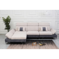 L -förmiges Schnittsofa Set mit Ottomane