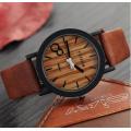 Yxl-465 2016 Vogue Japan Quartz Movement Wrist Watches Wooden Conlor Face Watch Leather Sport Ladies Watch Wholesale