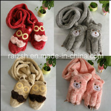 Gloves, Scarves Integrated Plush Women′s Long Scarves