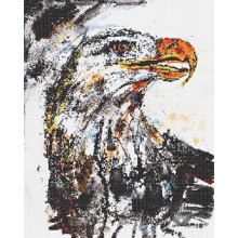 Peinture à l&#39;huile sur carreaux de mosaïque de verre Animal Eagle