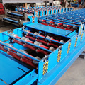 Color Steel Double Tile Making Machine for Roof