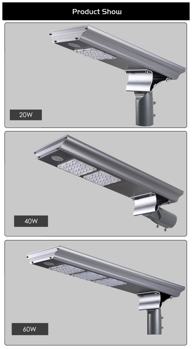 30W integrated all in one solar street light